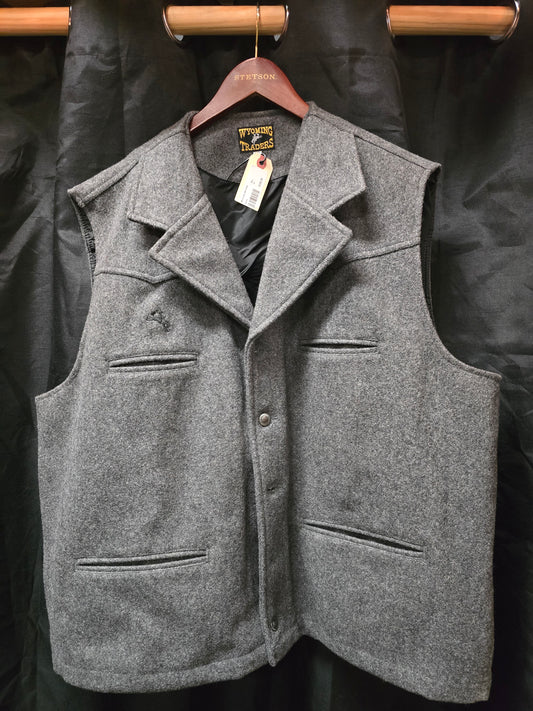 Men's Grey Wool Vest