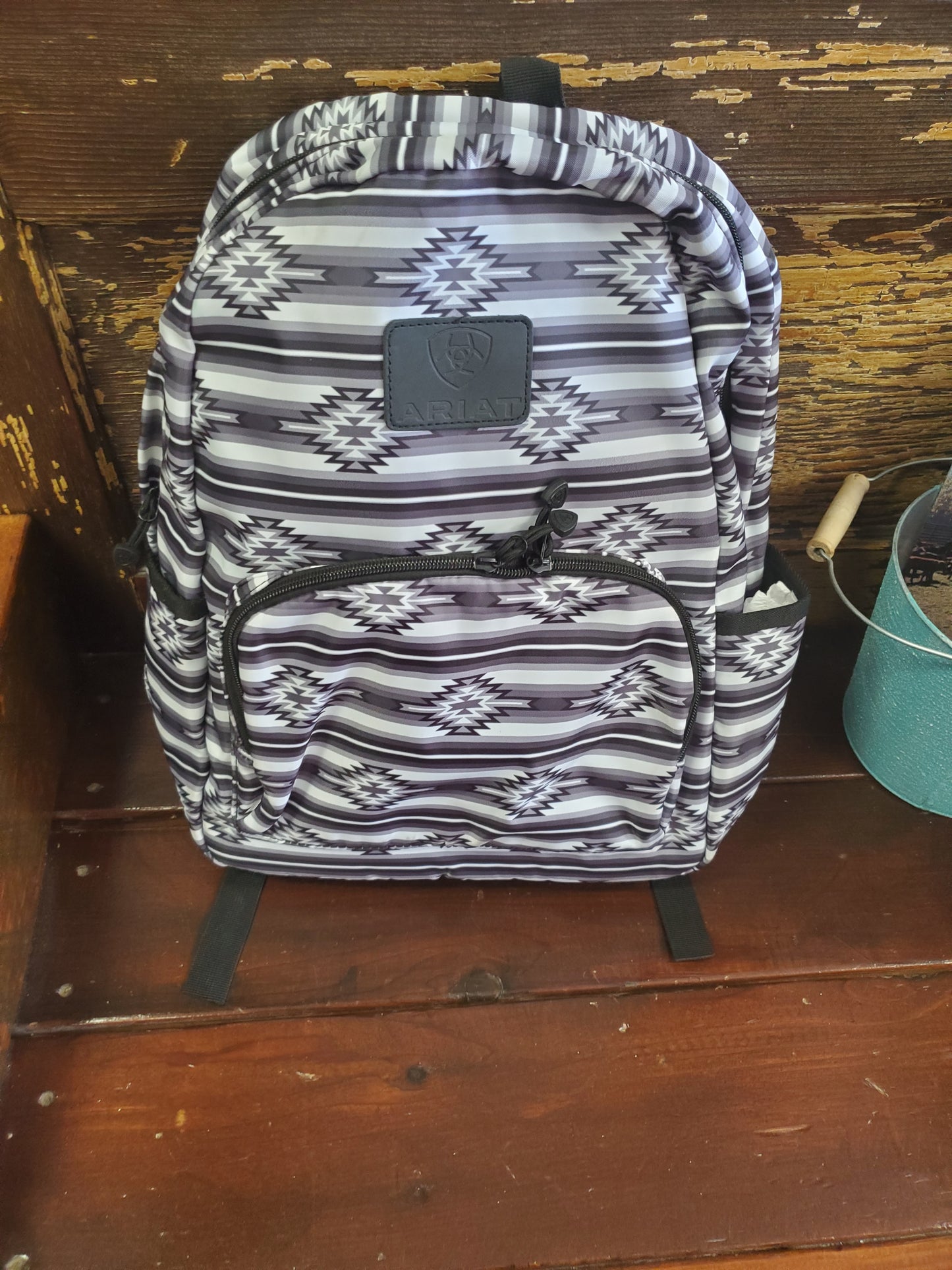 NEW Aztec Backpack (White-Blk)