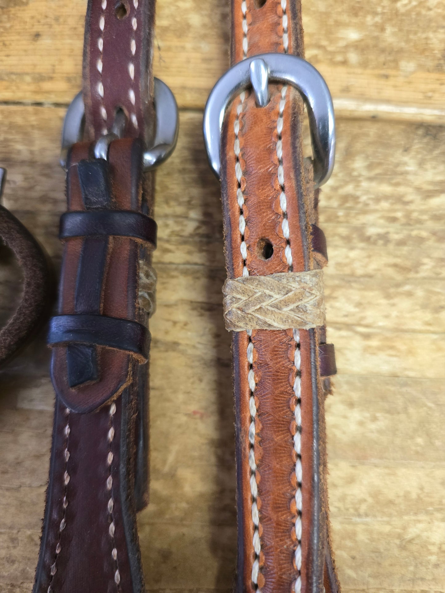 Browband Headstall/Rawhide Det.
