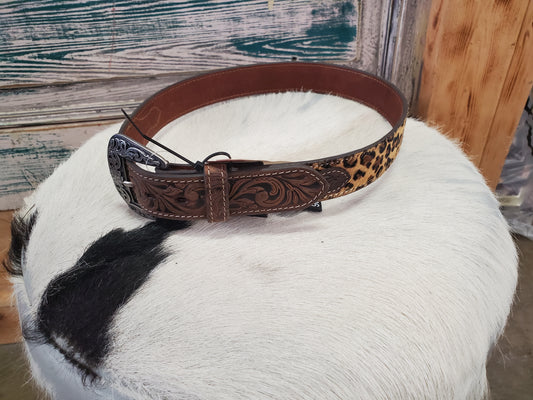 Kids Hide Cheetah Print Belt