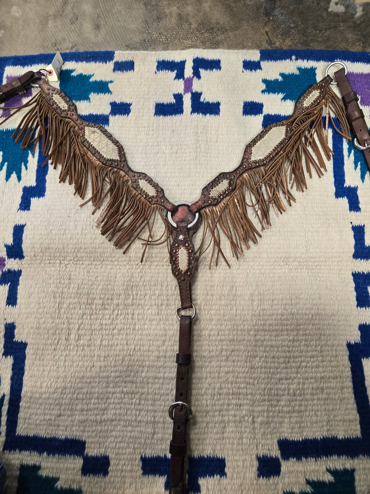 Fringed Breast Collar-Dot Details