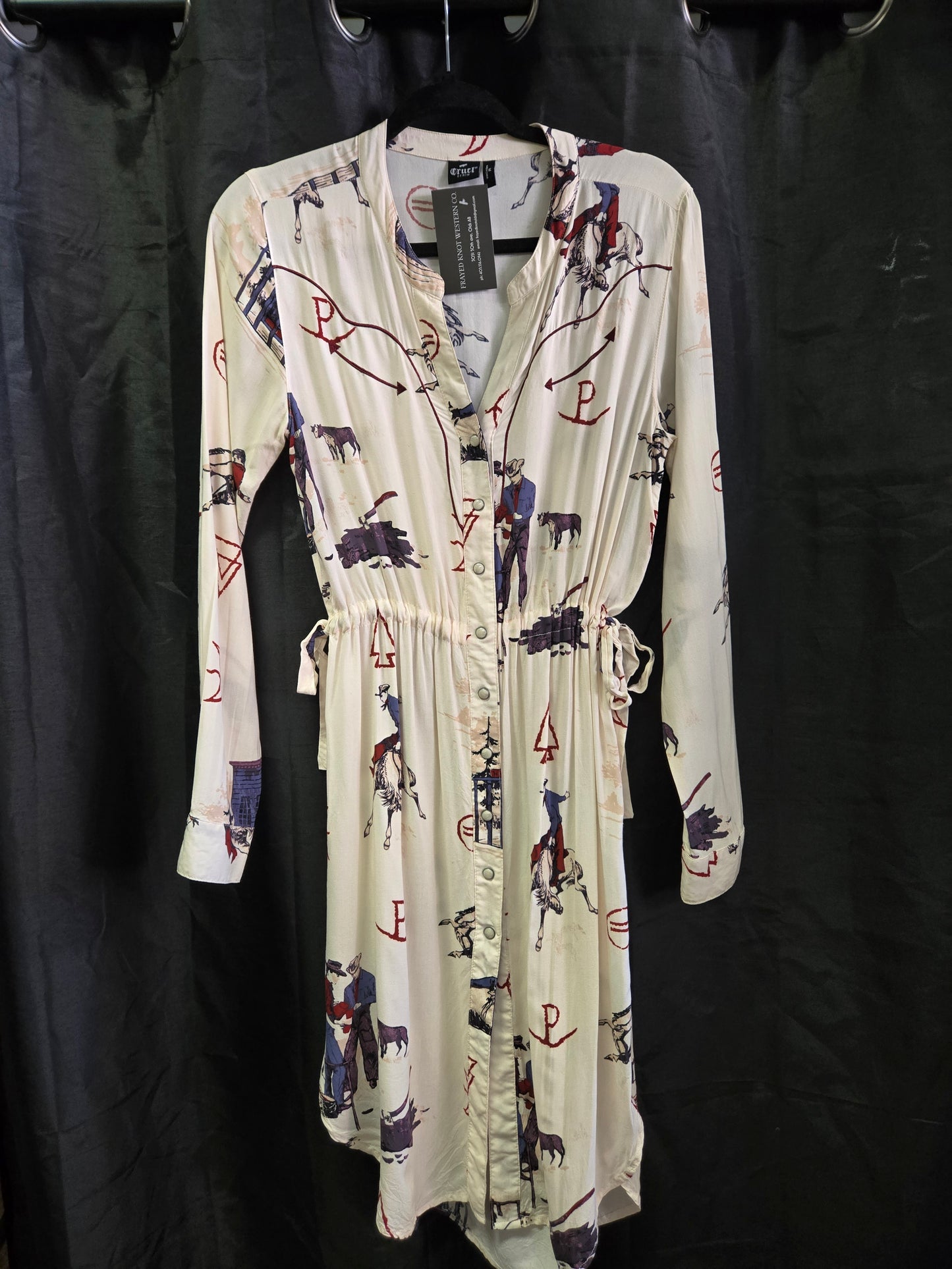 Western Print & Brand Tunic                            Dress