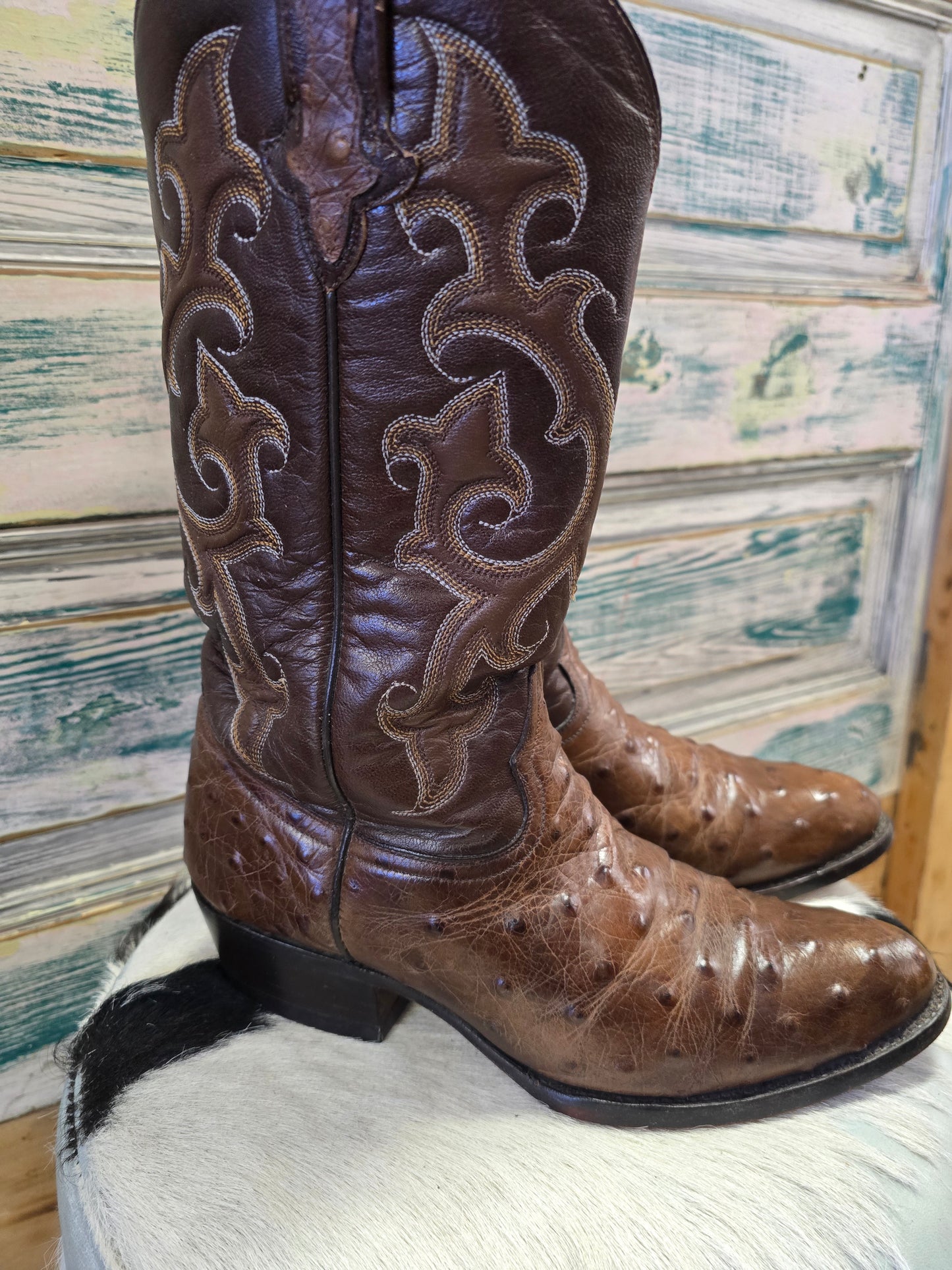 Vintage Ostrich Boots