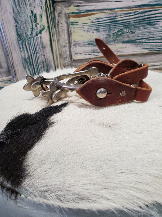 Vintage Kids Spurs with Straps