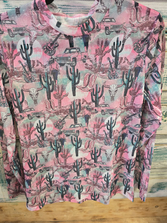 NW Ladies Country Roads Mesh Top