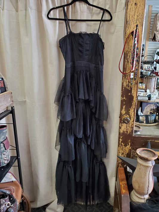 Black Long Dress/ Saloon Girl