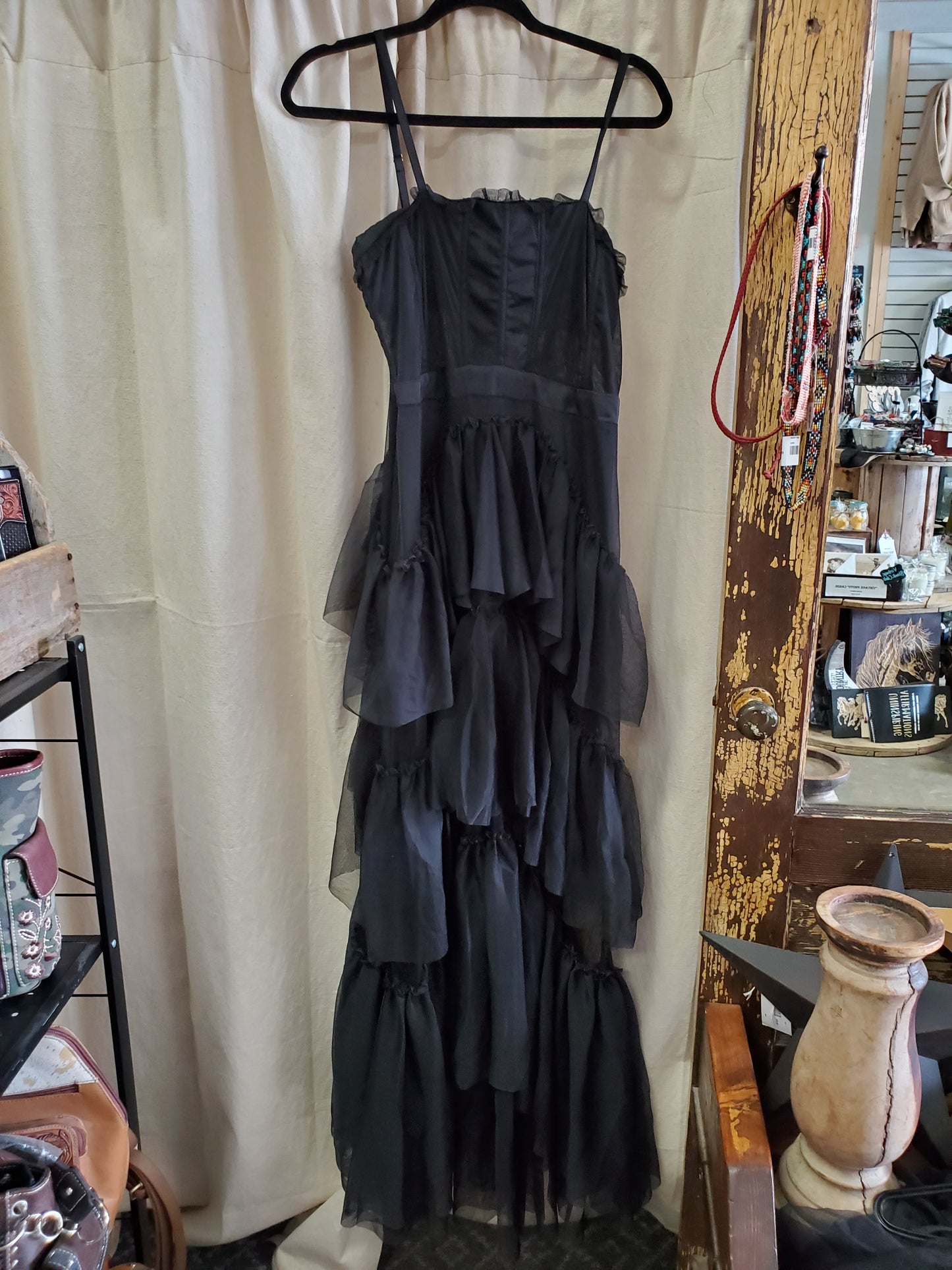 Black Long Dress/ Saloon Girl