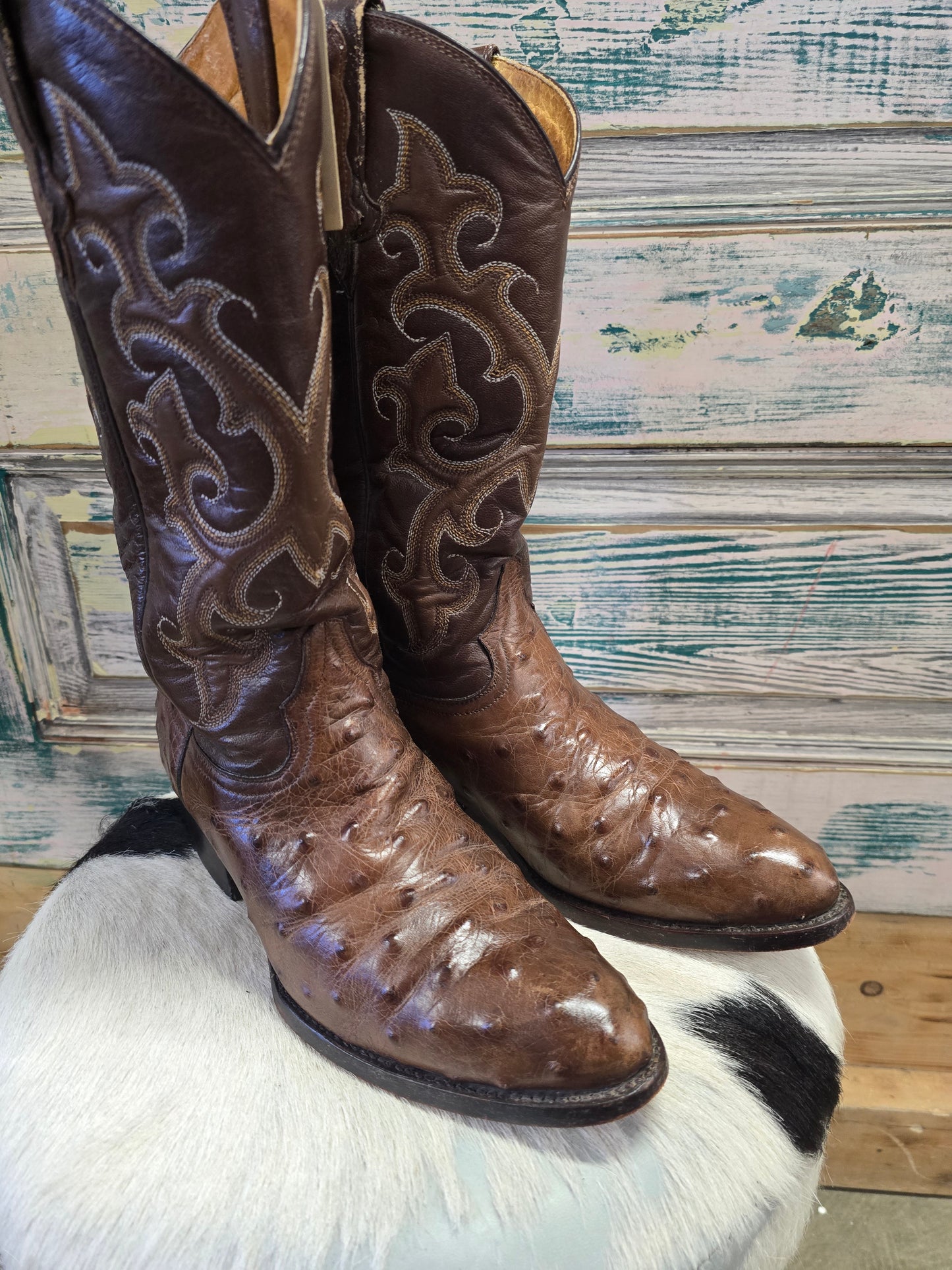 Vintage Ostrich Boots