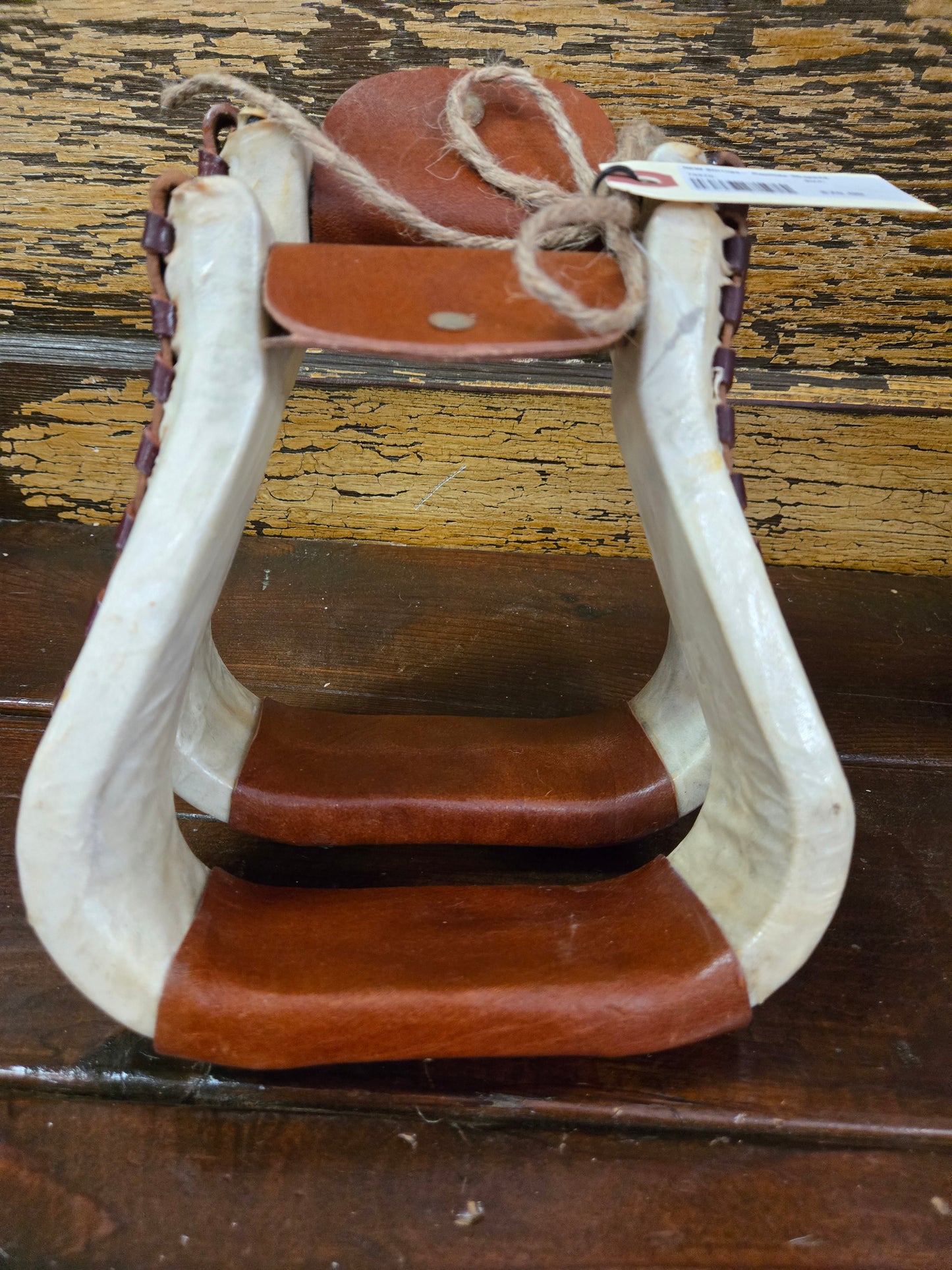 NEW Stirrups- Rawhide Wrapped
