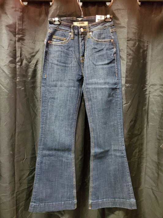 NEW Ladies Dark Wash High Rise Trouser Jeans