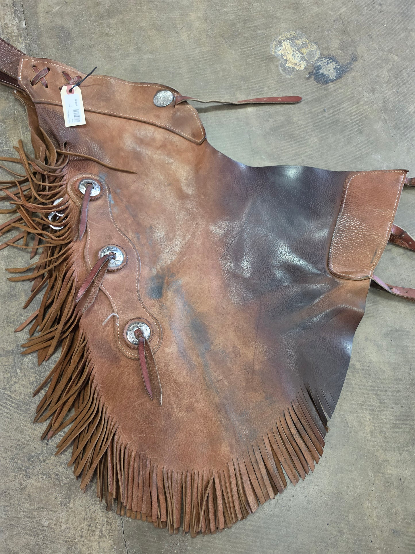 Leather Fringed Chinks