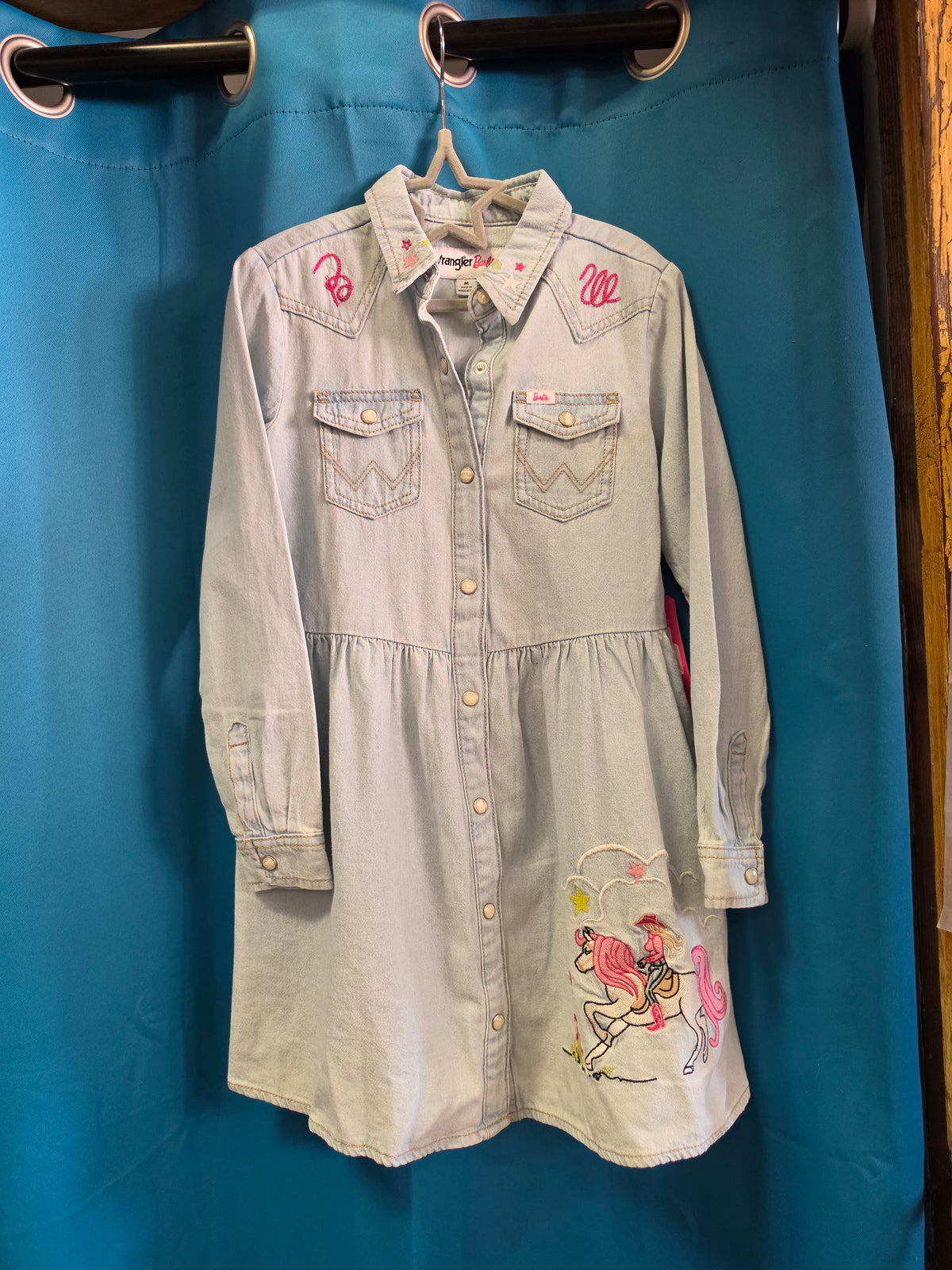 Girls Denim Barbie Dress