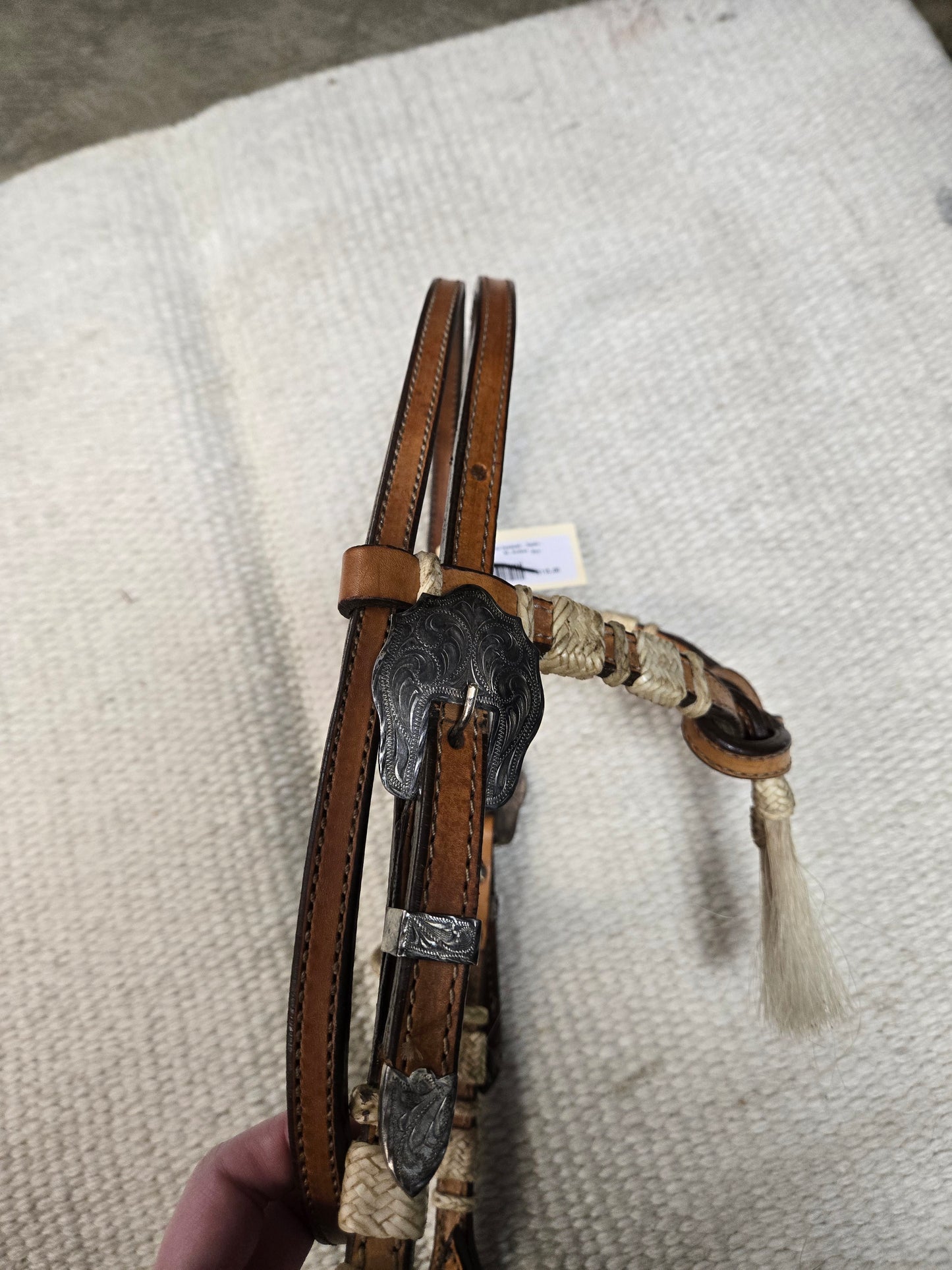 Futurity Knot Headstall- Rawhide                Sil. Buckles