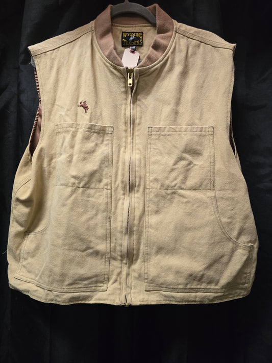 Men's Fleece Lined Canvas Vest