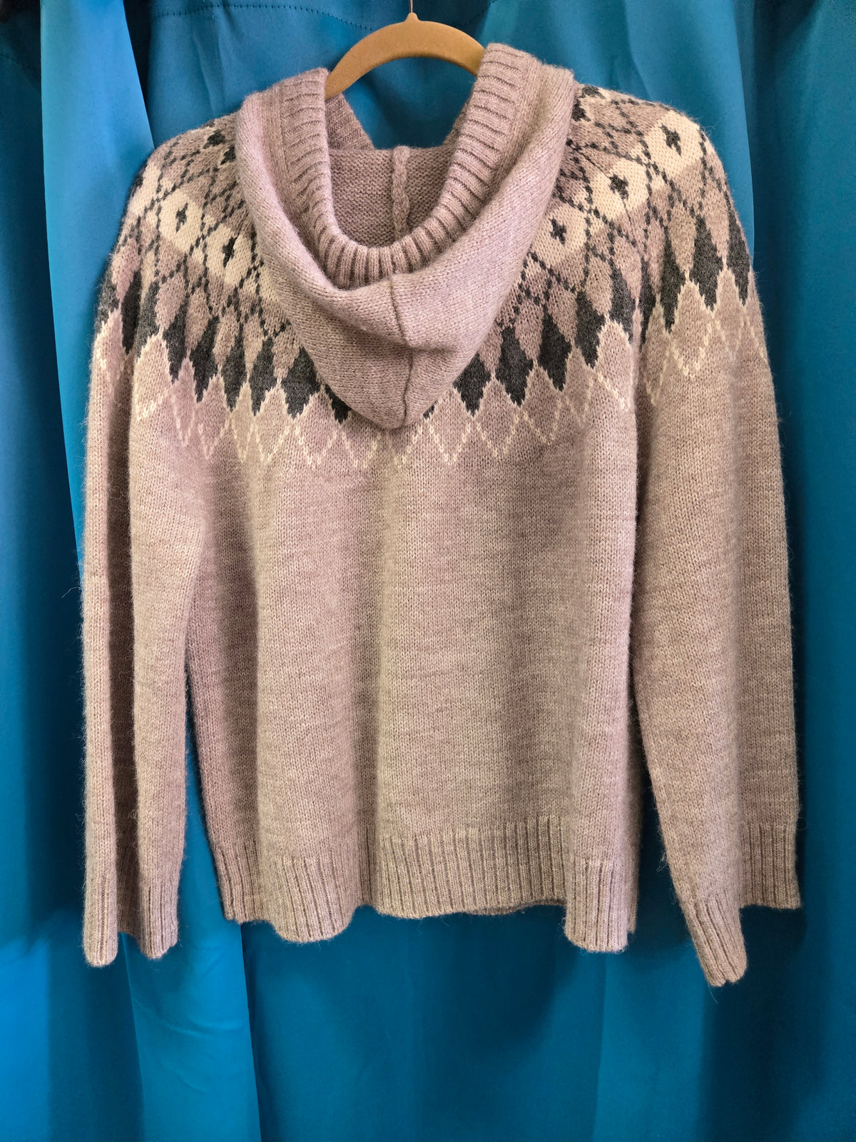 Ladies Knit Sweater-Hooded