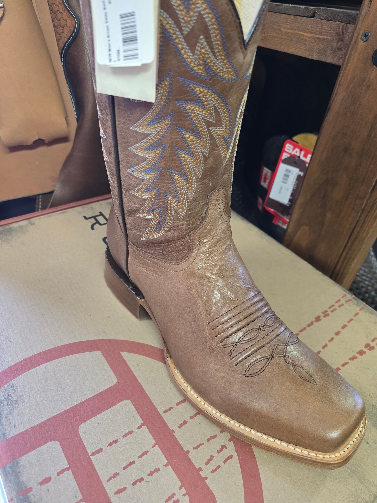 NEW Men's Brown Vamp Boot