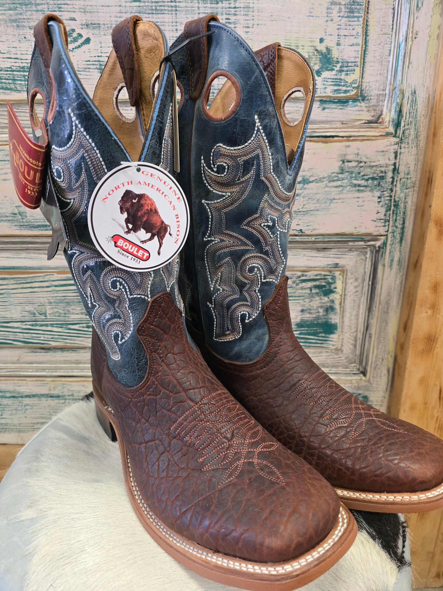 NEW Blue Topped Boulet Boots