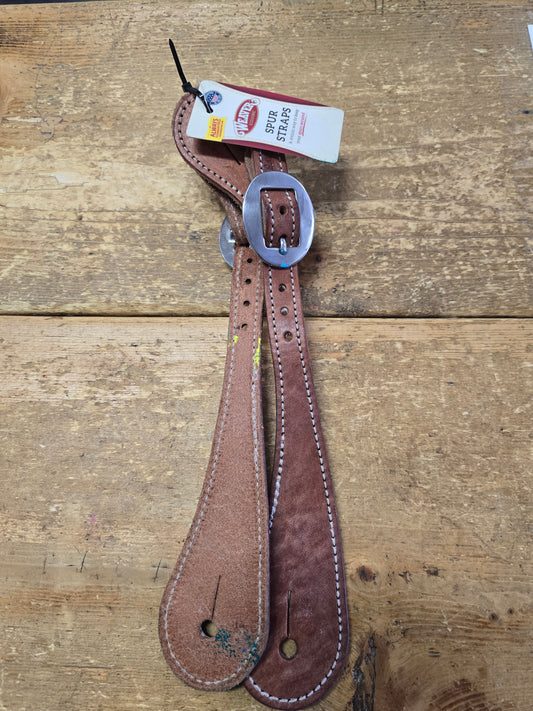 NEW Plain Leather Spur Straps