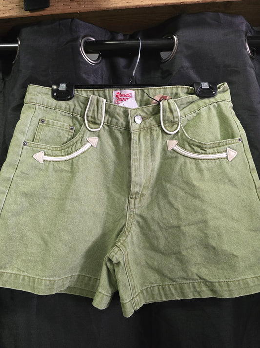 Lime Green Sage Brush Arrow                 Shorts