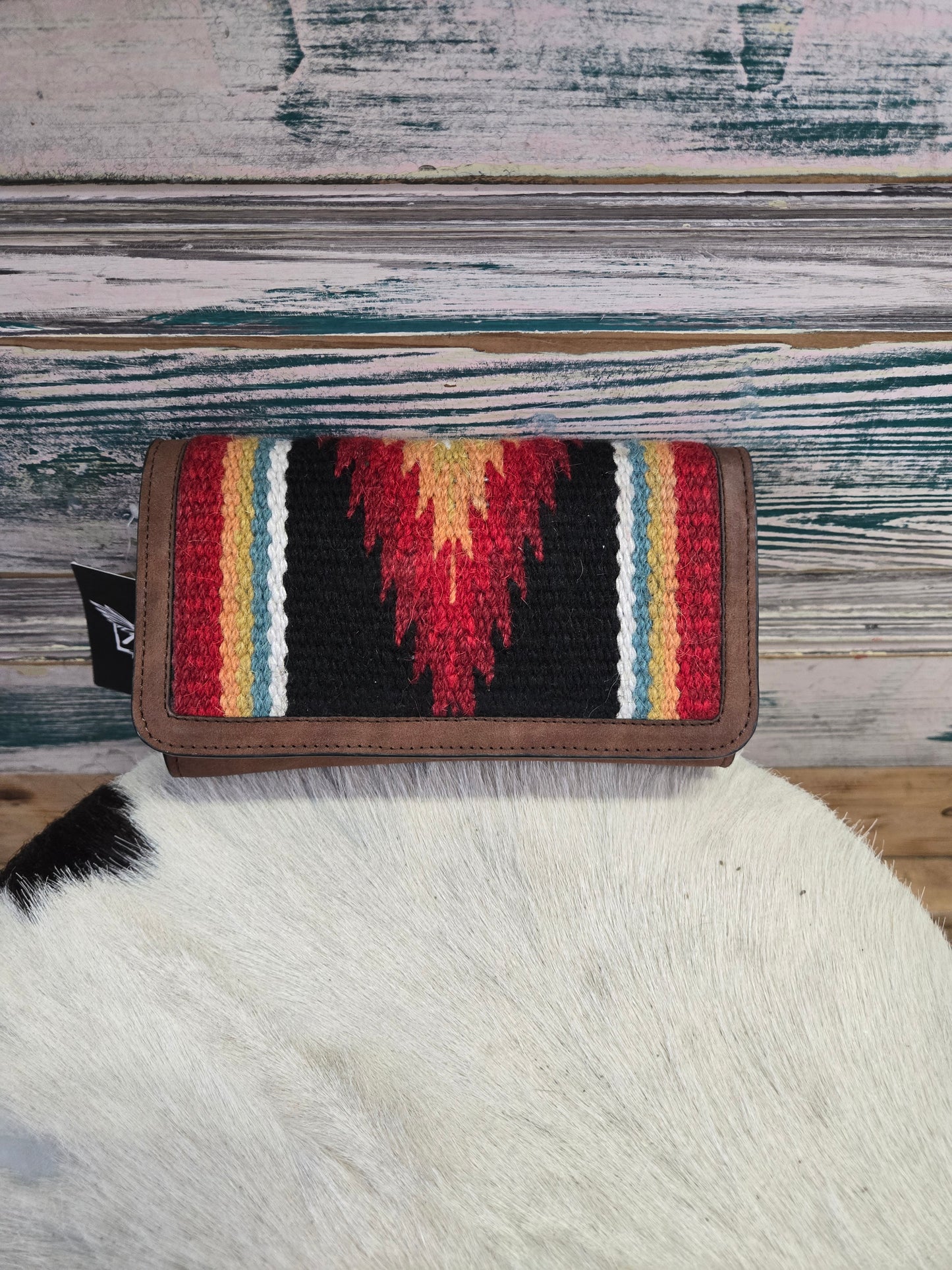 NEW Aztec Blanket Wallet                         W/strap