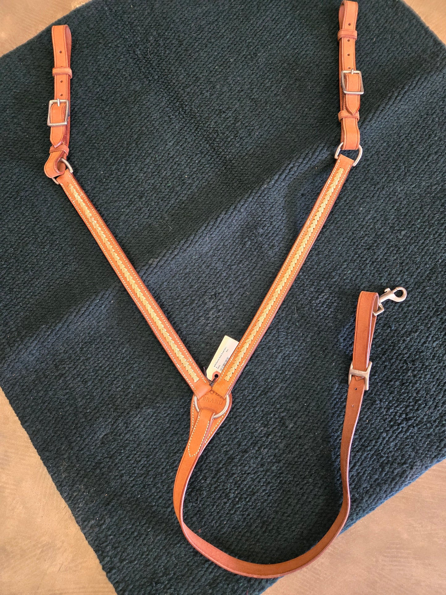 NEW Rawhide Detail Breast Collar