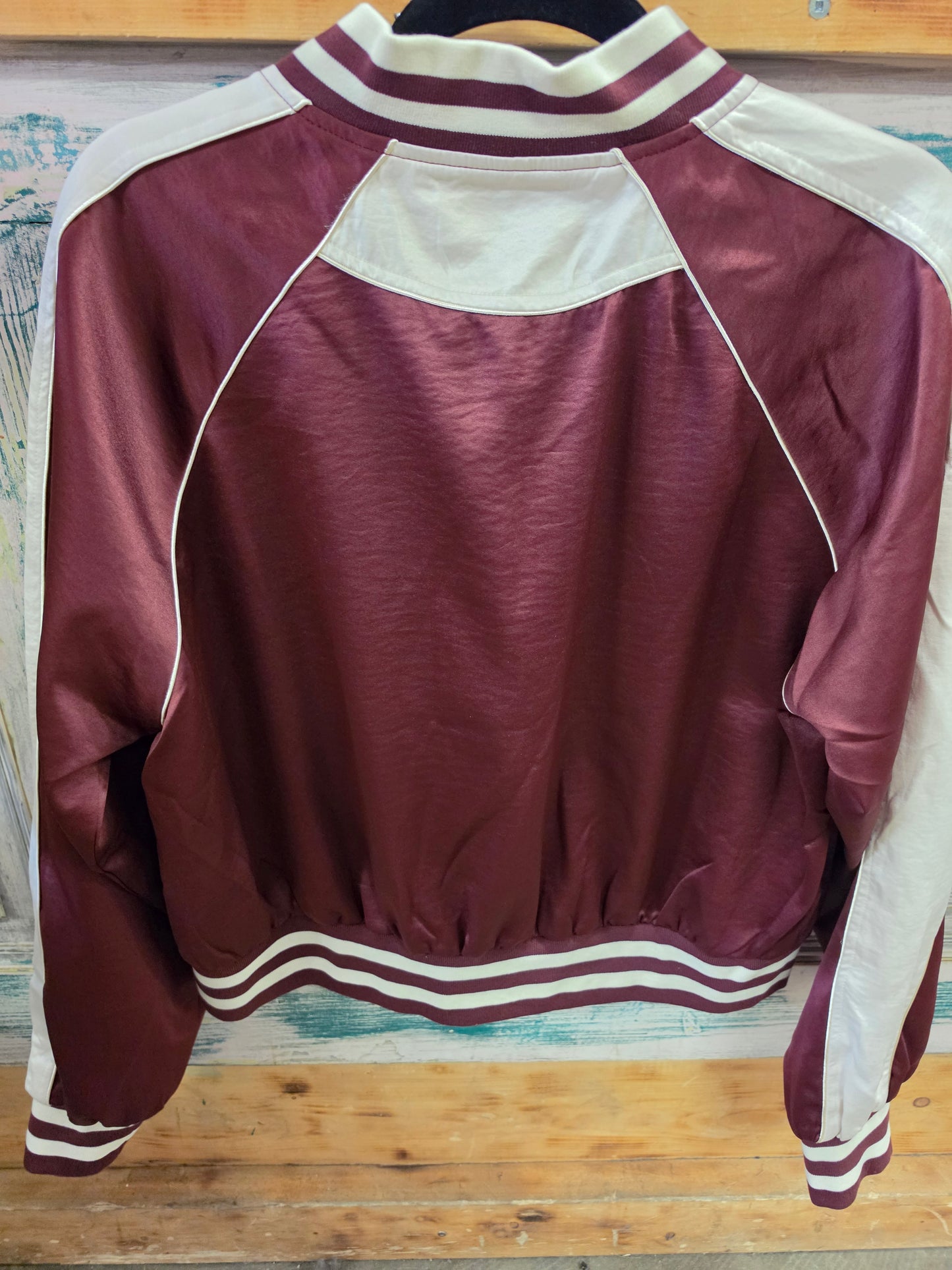 NEW Western Patch Satin Bomber