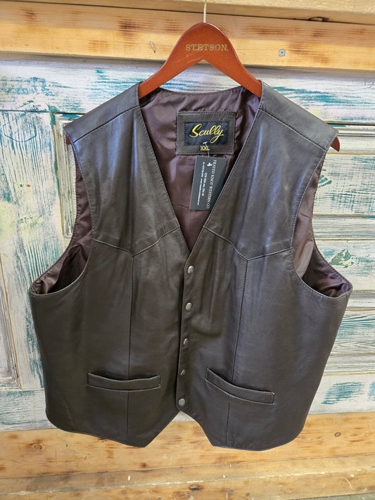 Men's Leather Scully Vest