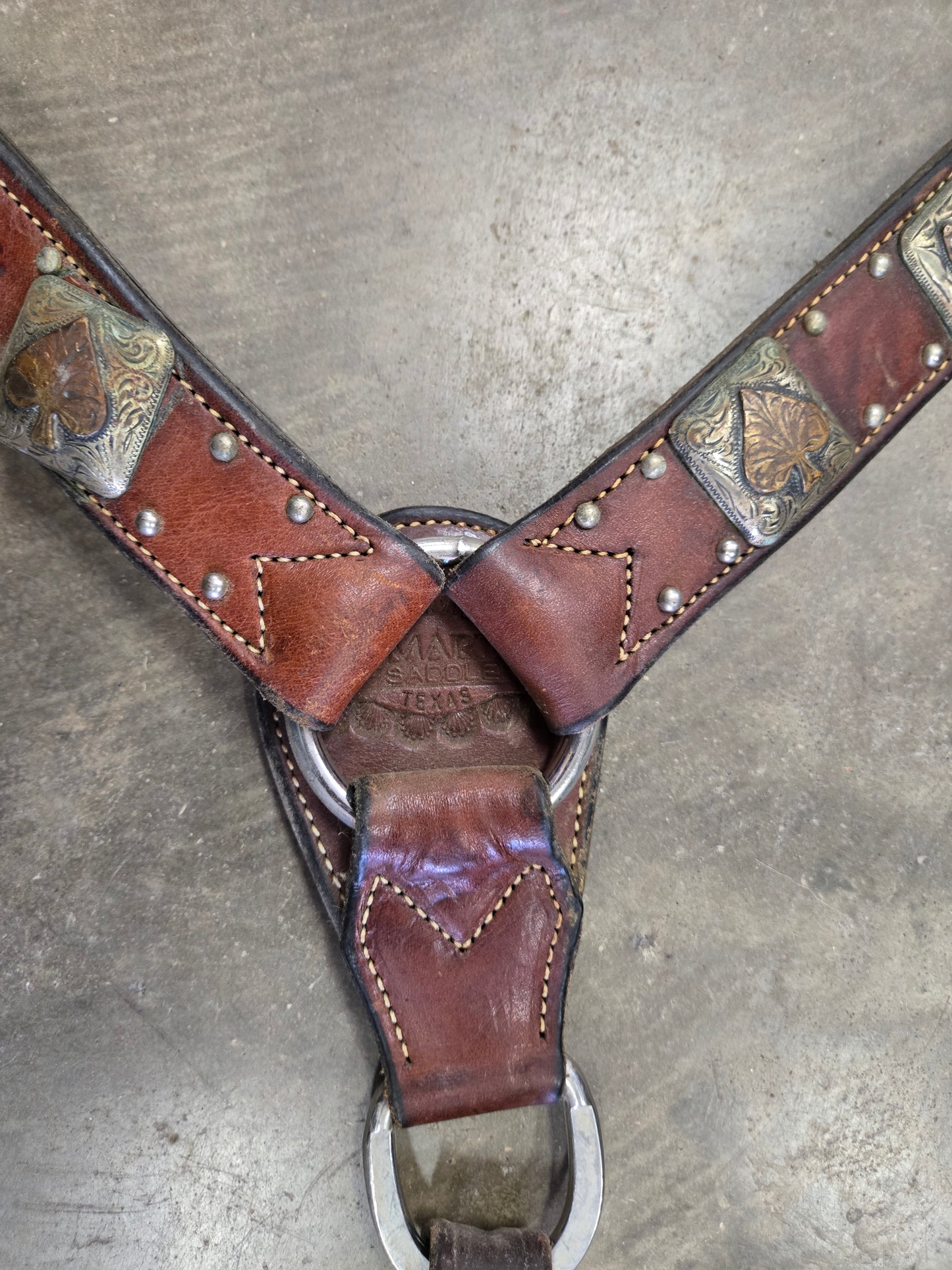 Martin Breast Collar/Sq. Concho
