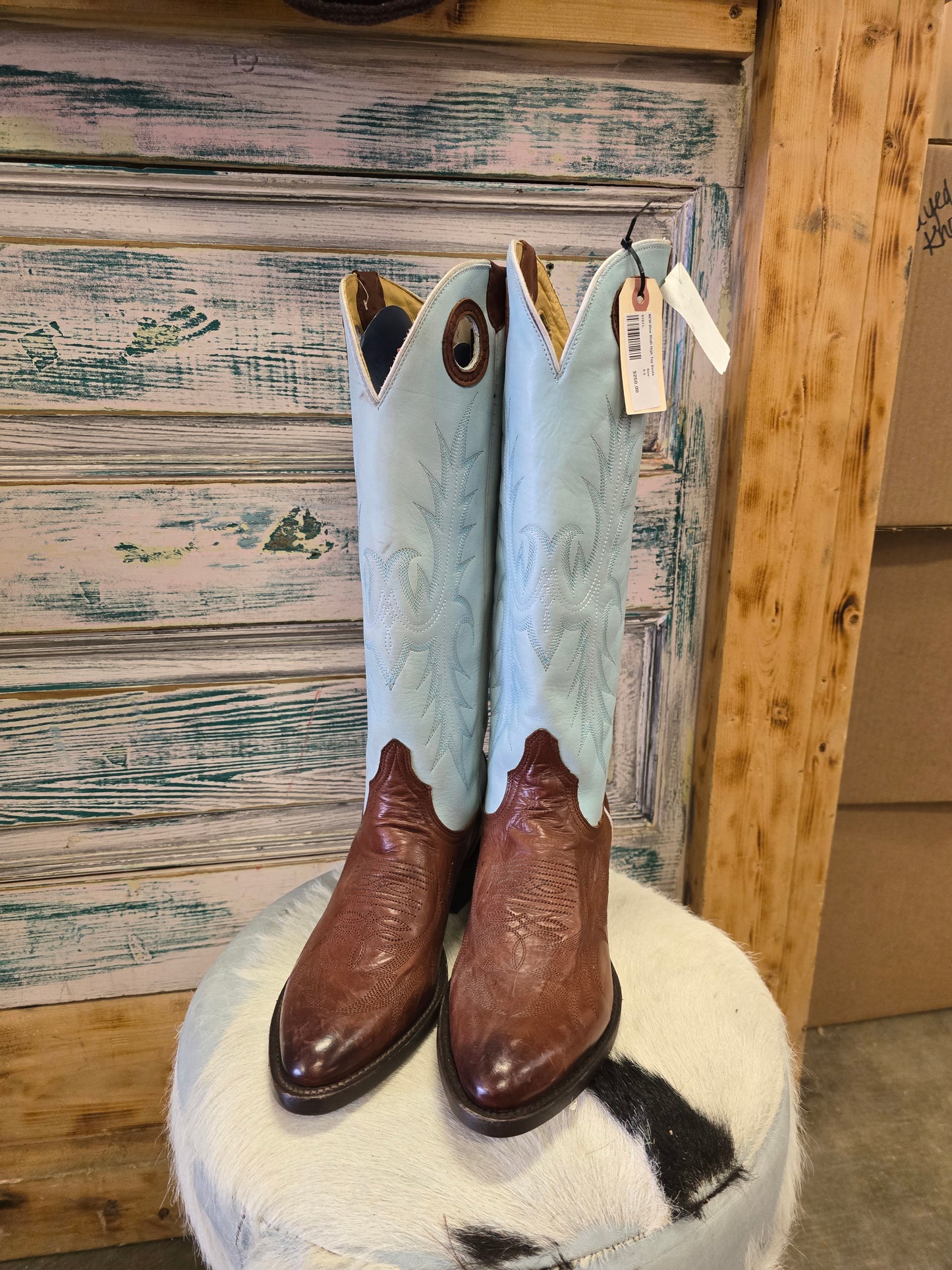 NEW Blue Shaft High Top Boots