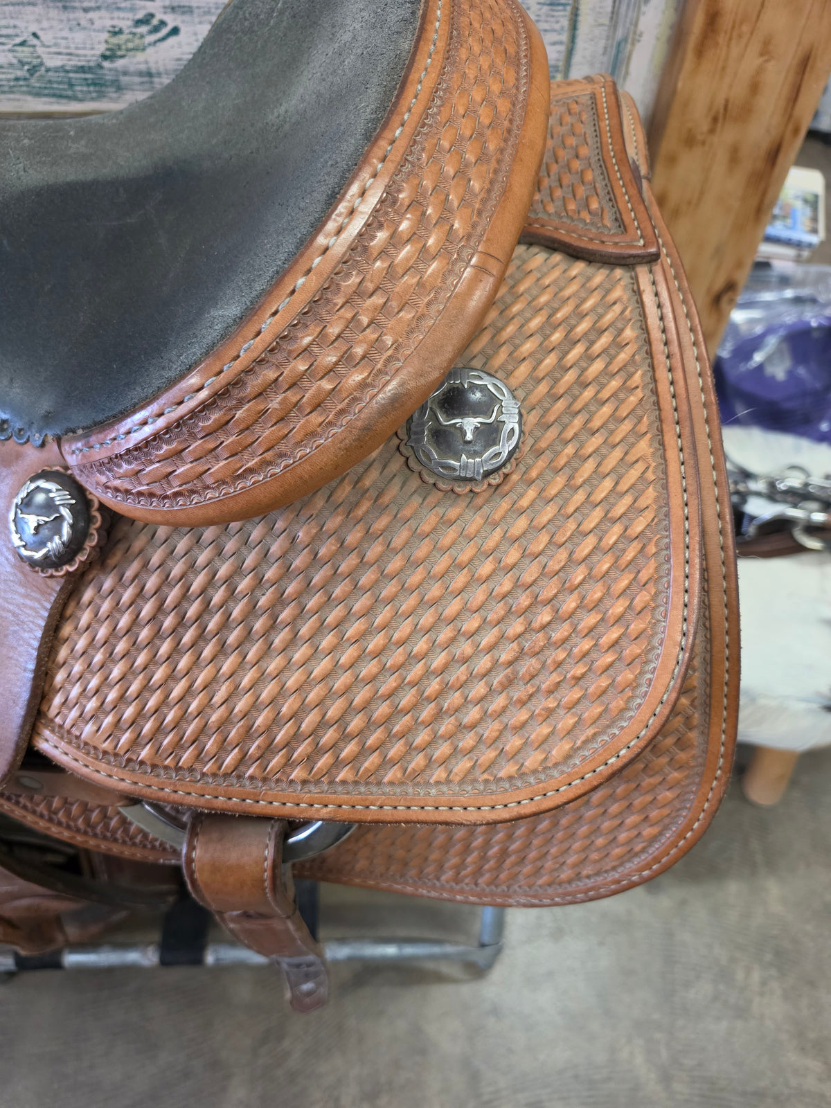Bar M Saddlery Rope Saddle