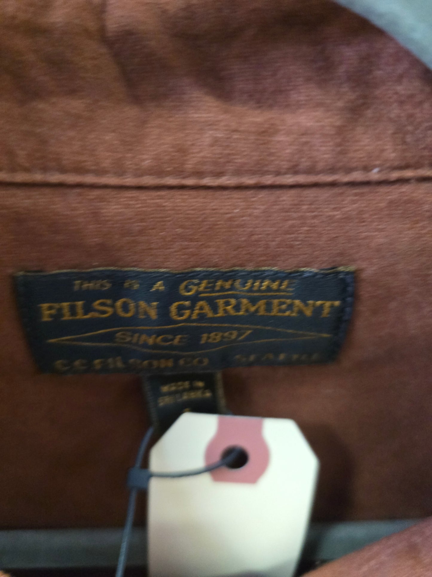 Rust Filson Rangeland Flannel Shirt