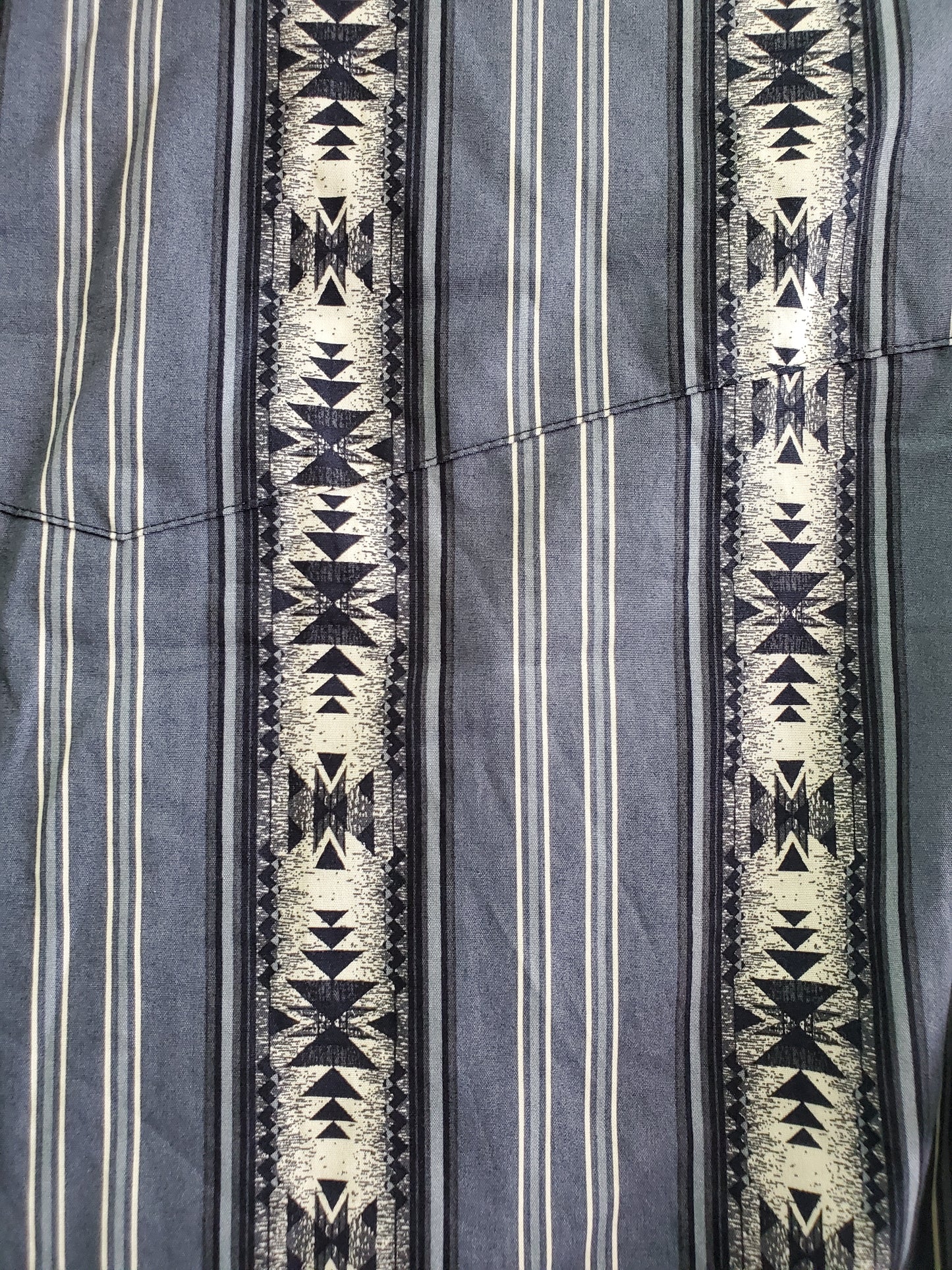 Blue Striped Aztec Print W/Shirt NEW