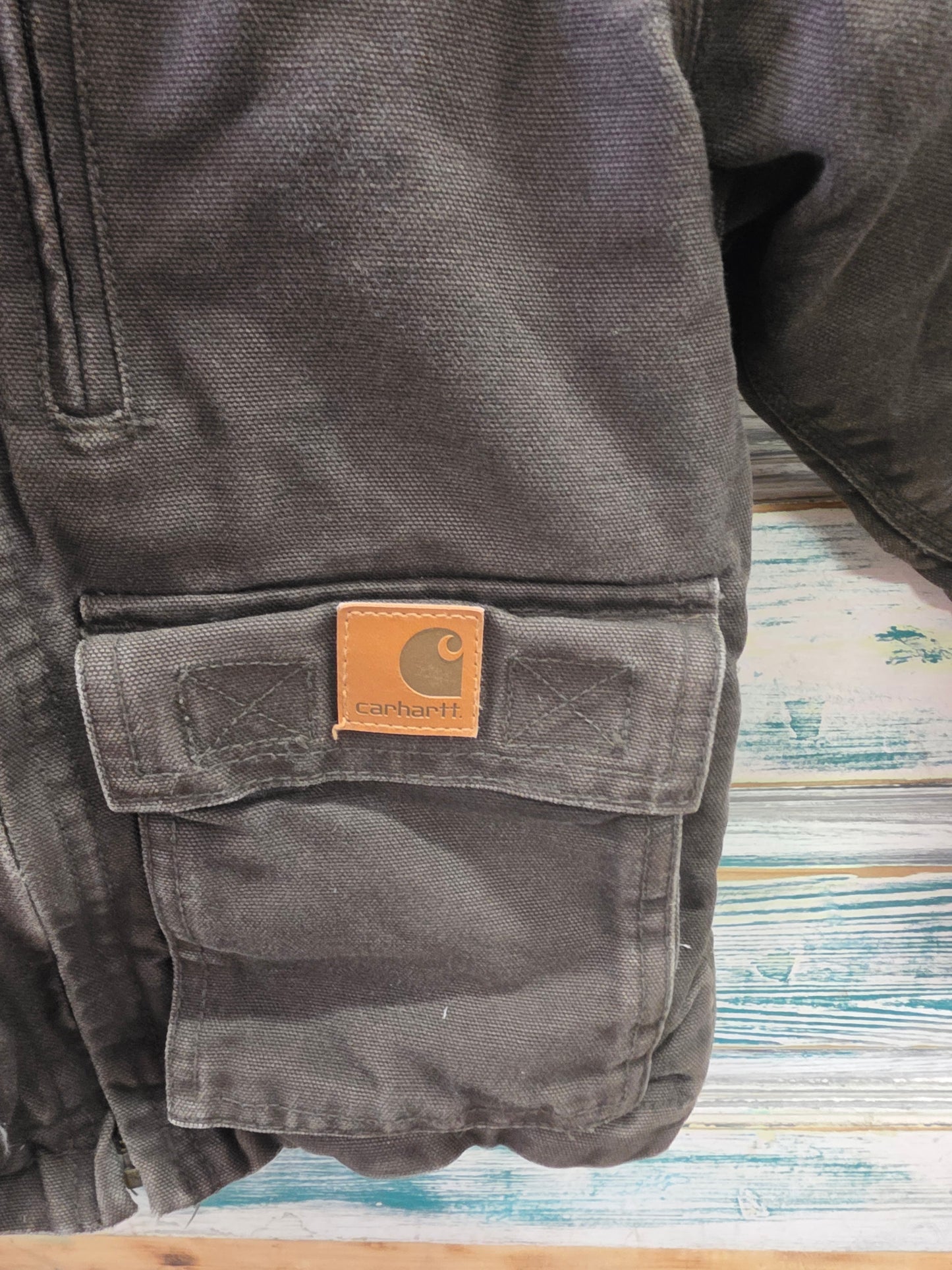Brown Youth Carhartt Fleece                     Lined Jacket