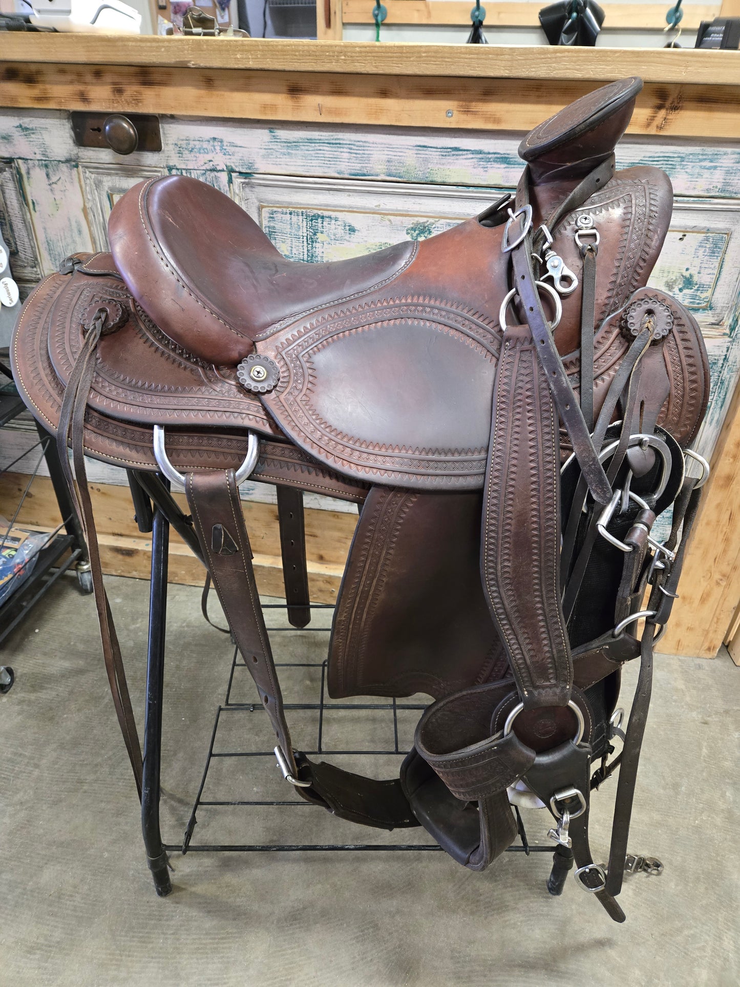 Chuck Rollins Ranch Saddle
