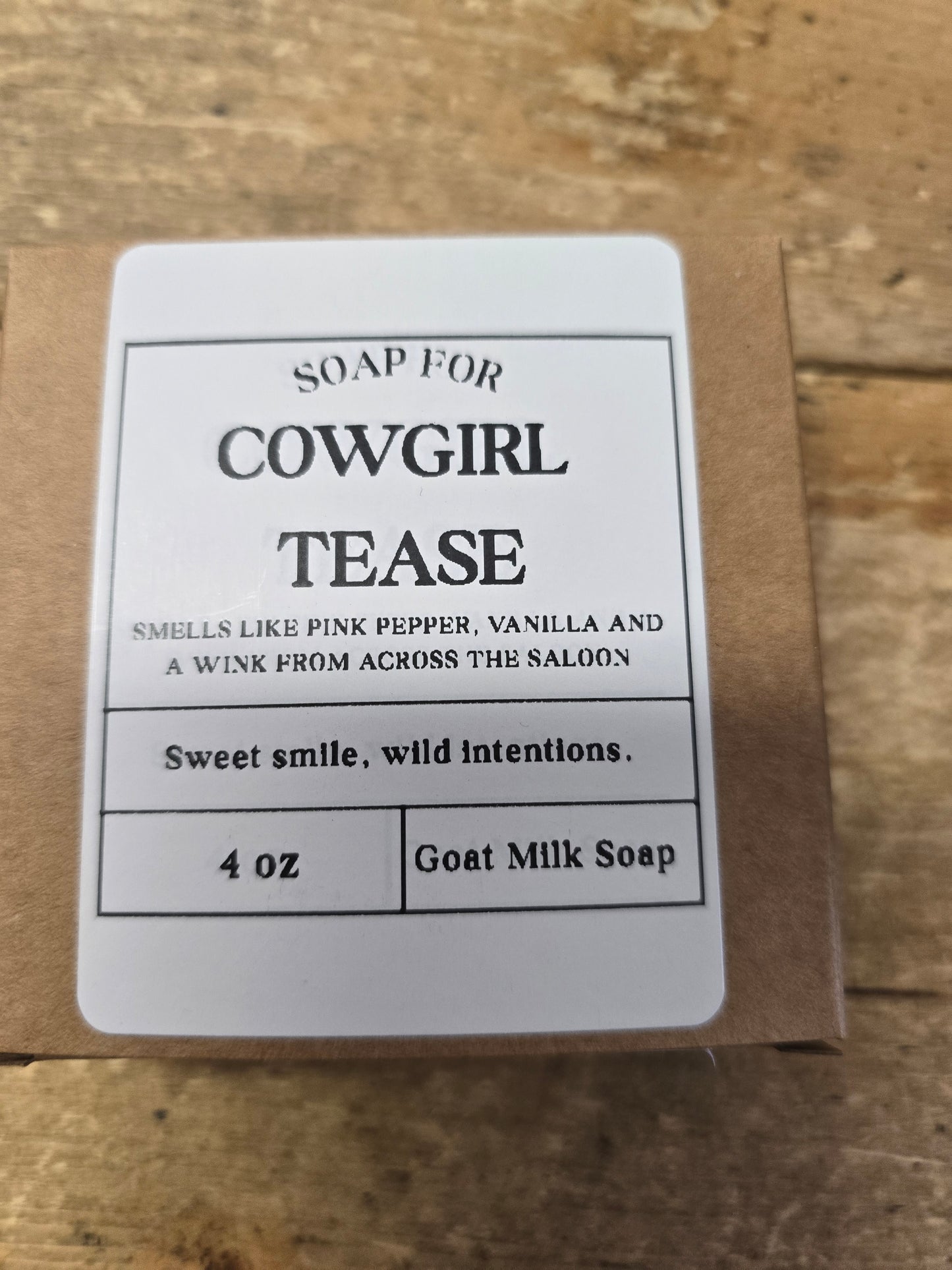 Cowgirl Tease                            (Locally Made Soap)