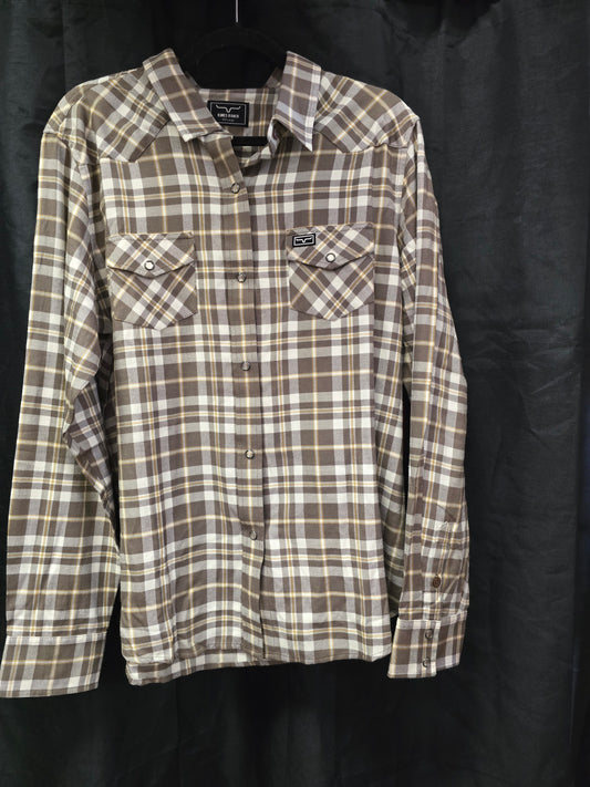 NEW Kimes Plaid Flannel W/Shirt