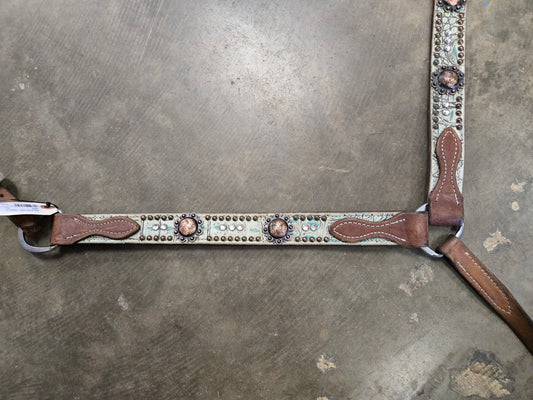 Bling Breast Collar- Copper Conchos