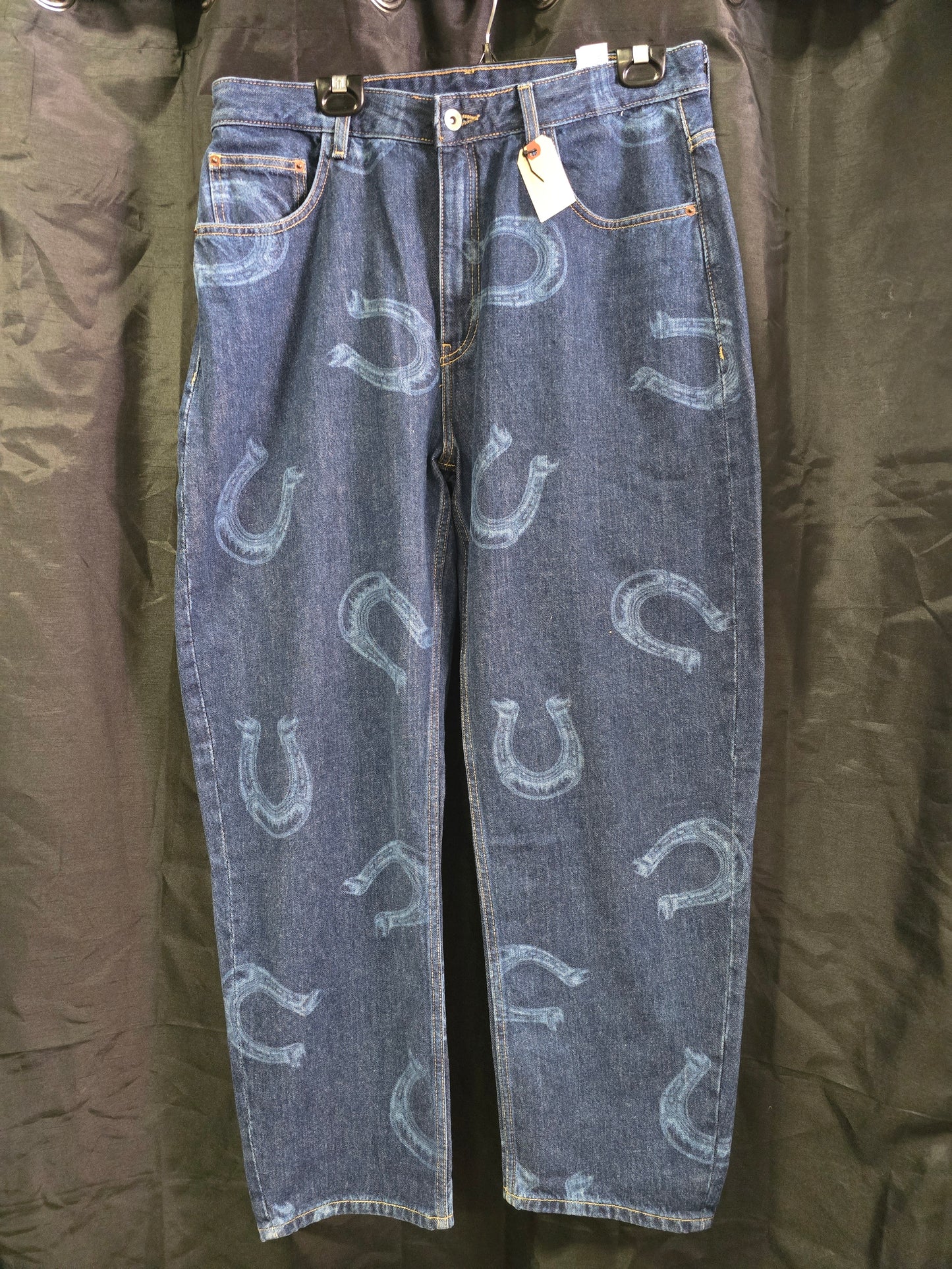 Horse Shoe Print Jeans