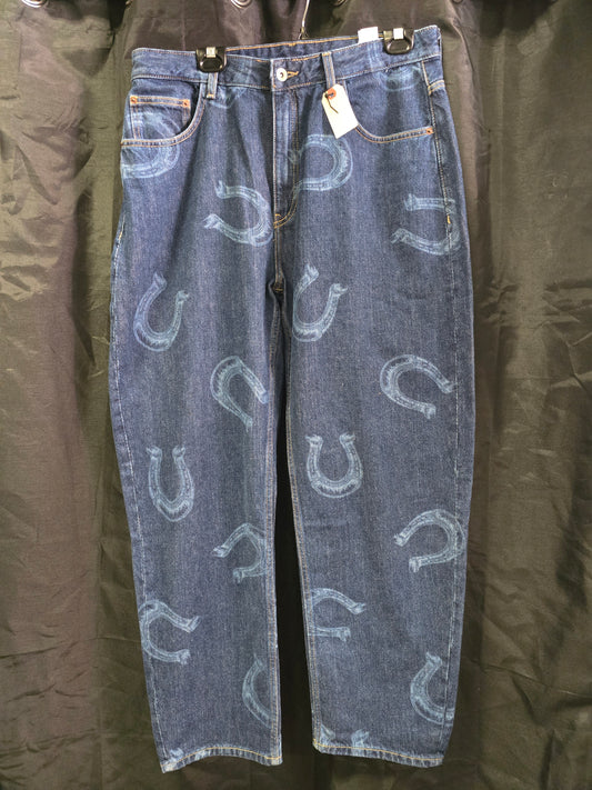 Horse Shoe Print Jeans