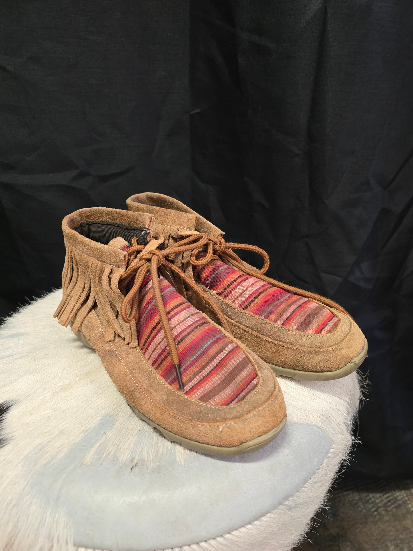 Fringed Serape Roper Shoes