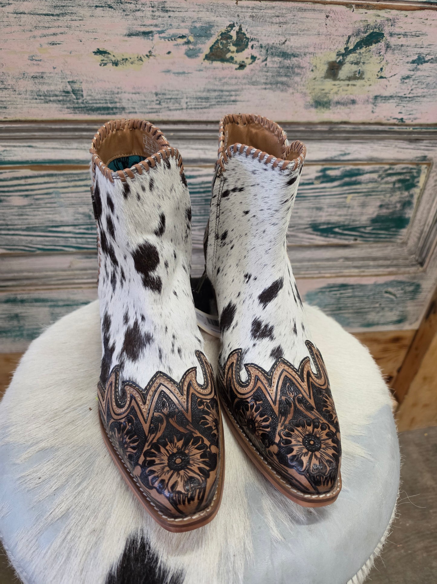 Hide & Carved Booties