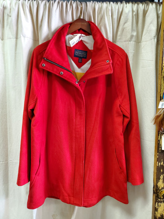 Red Wool Jacket                       Hudson Bay Lining