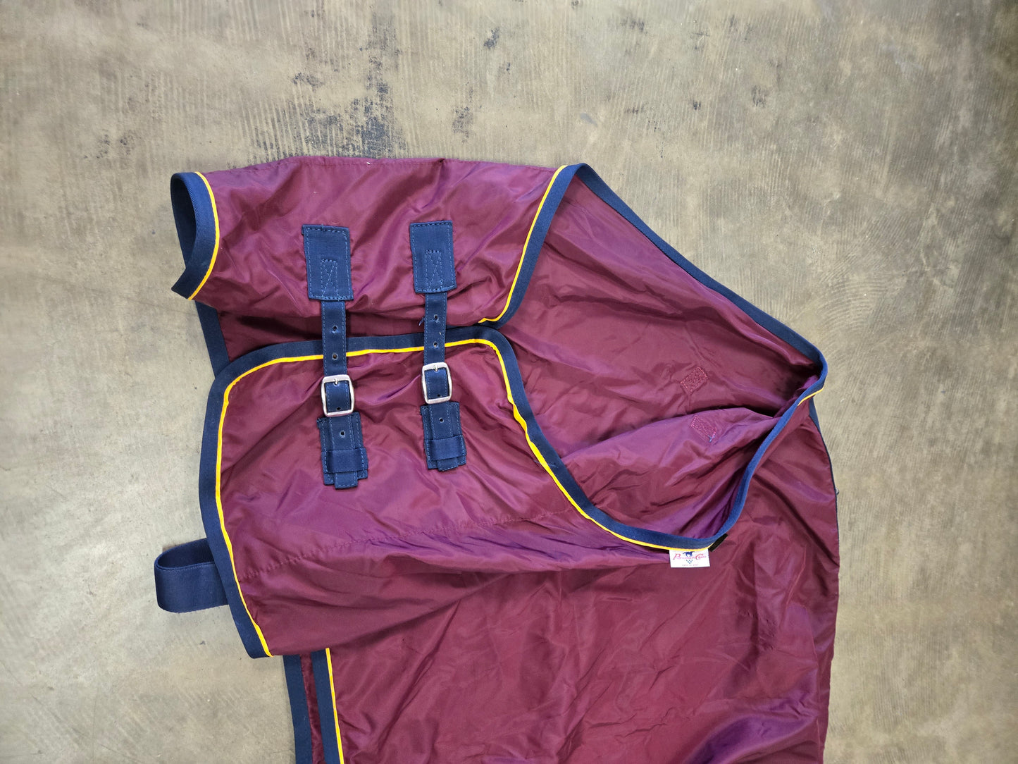 New Condition Turn Out                            Burq. Navy