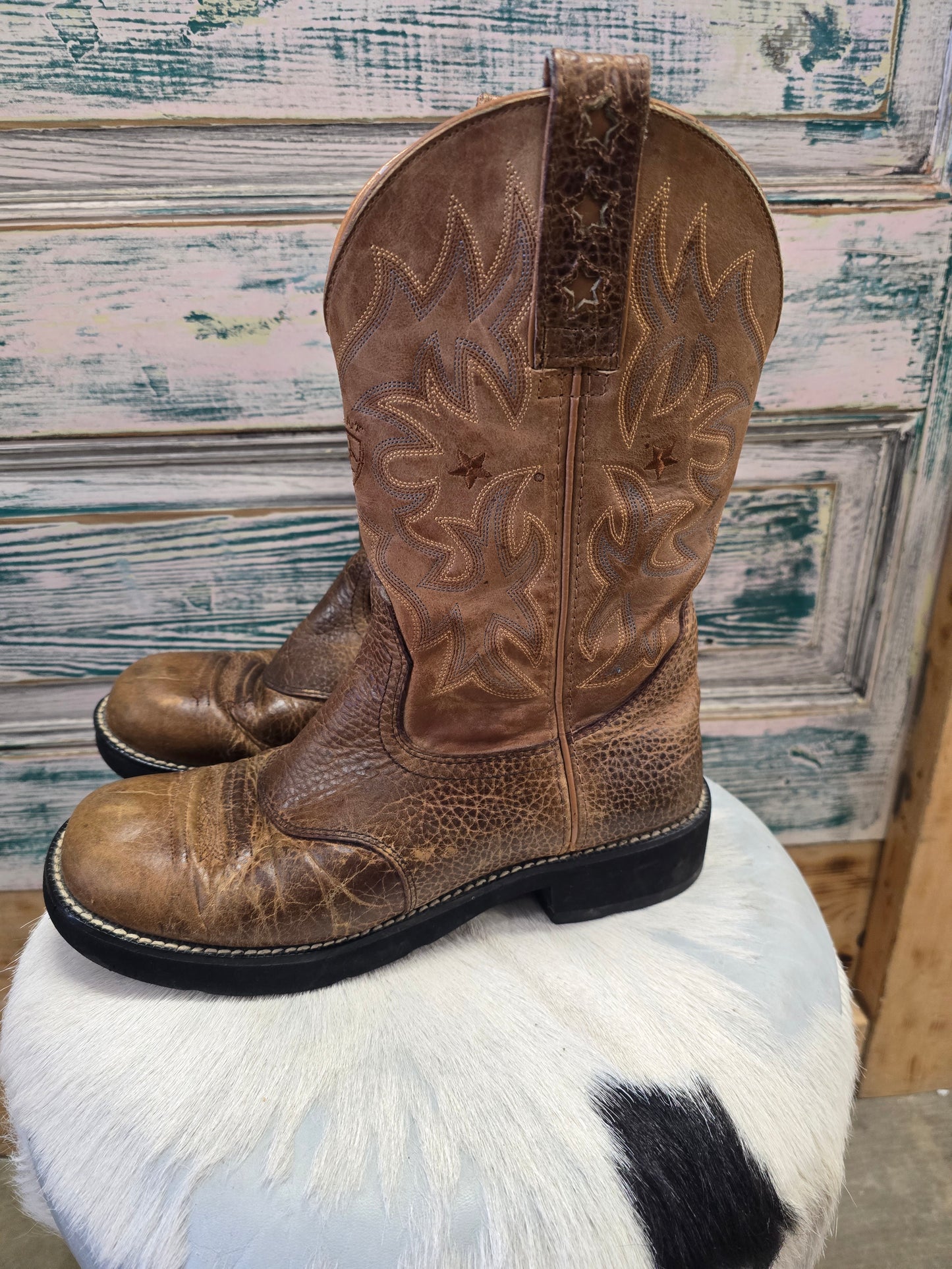 Ariat Fat Baby Boots/ Honey Brown