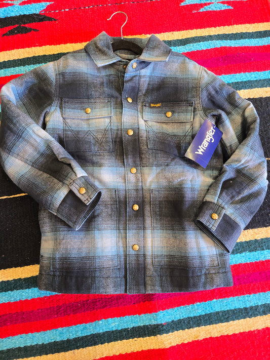 NEW Childs Blue Plaid Flannel Jkt.