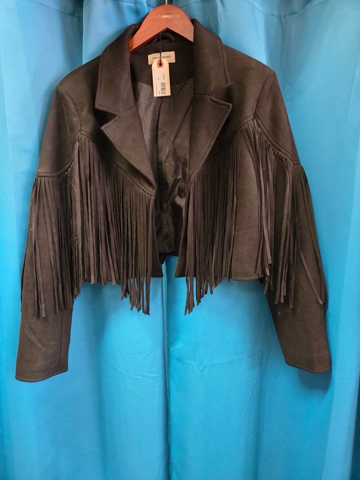 Black Fringed Jacket