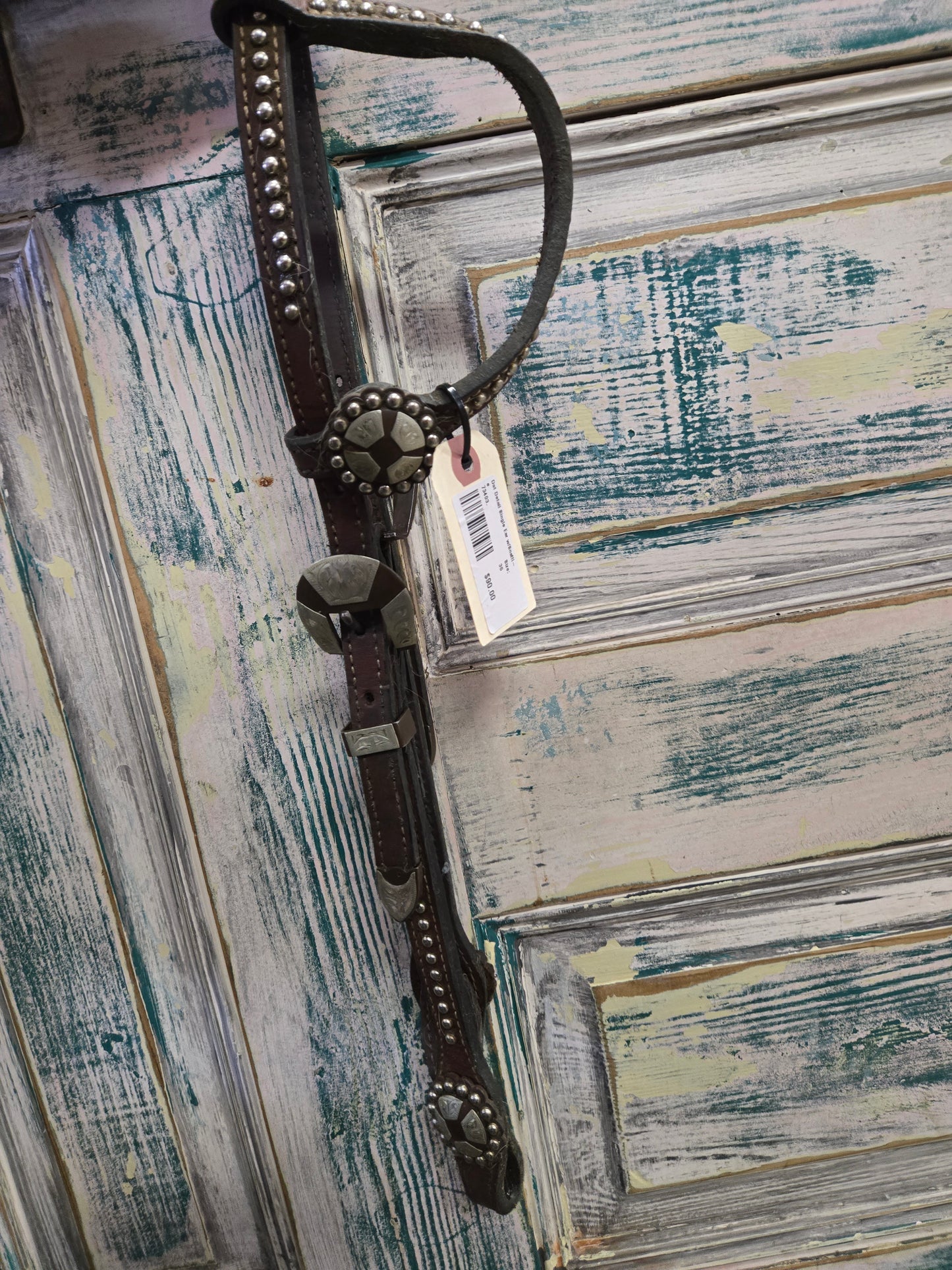 Dot Detail Single Ear Headstall
