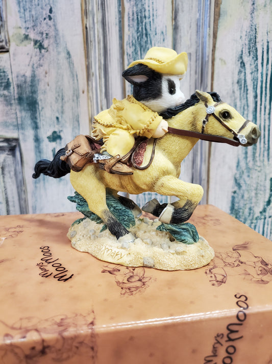 Cow On Horse  Ornamnent