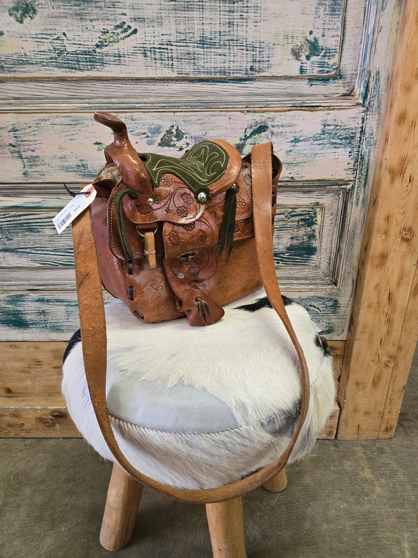 Vintage Saddle Purse