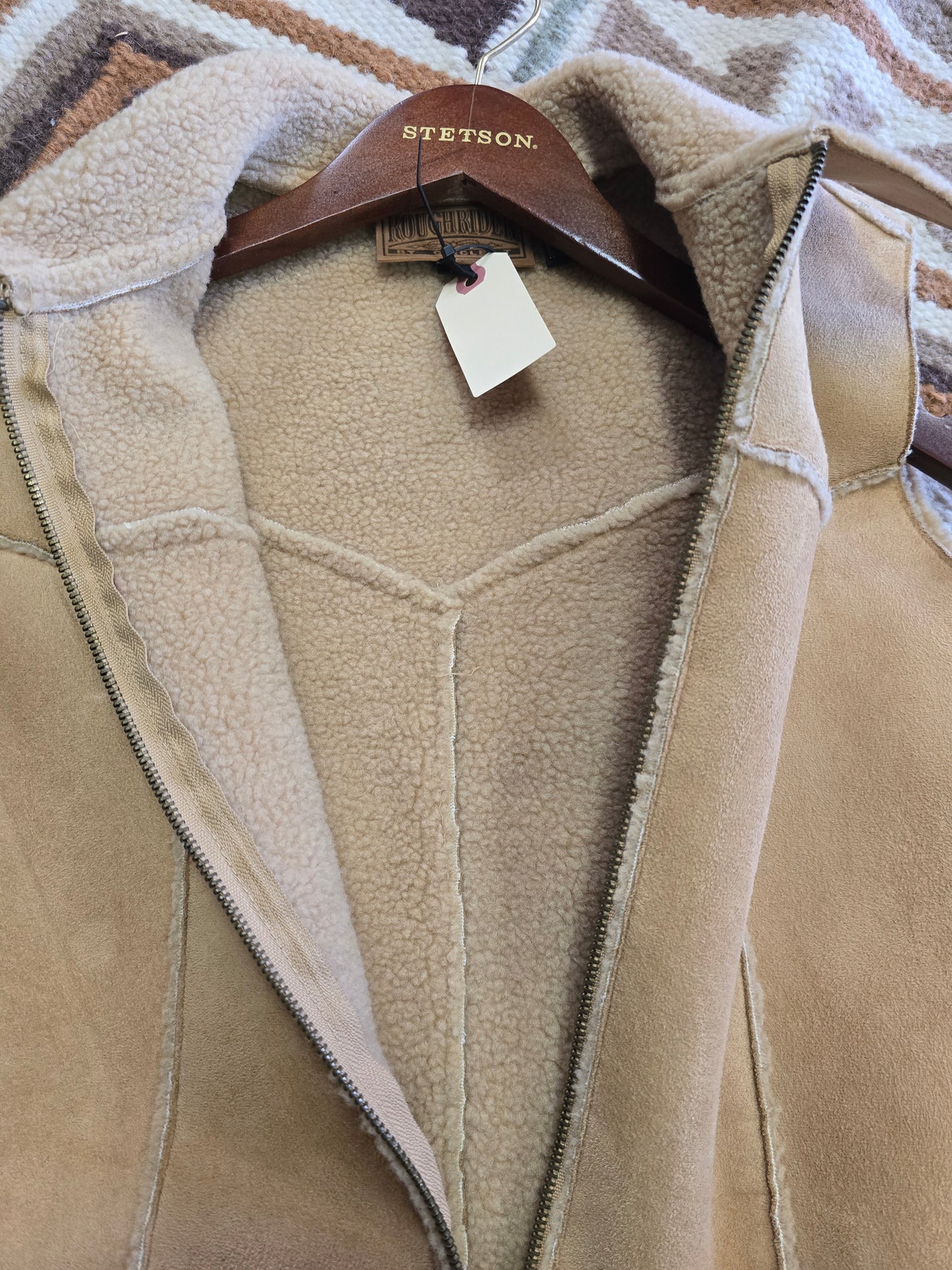 Faux Suede Vest/ Sheerling